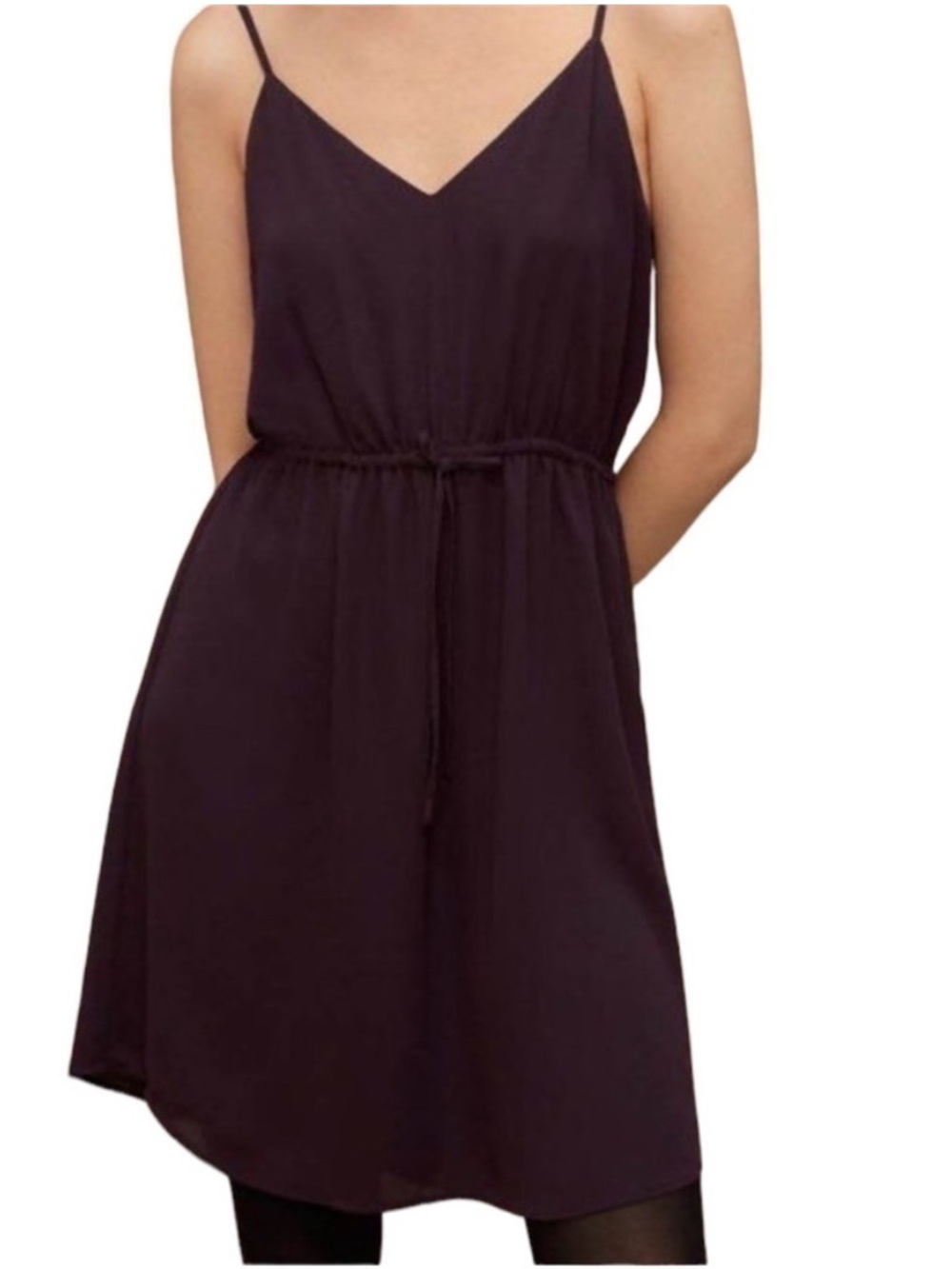 Aritzia Babaton Slip Dress Casimir Merlot Burgundy Womens XS Minimalist